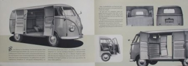 Volkswagen T1 Transporter Modelprogram 1953 Carbrochure-Map with 2 brochures (6693)
